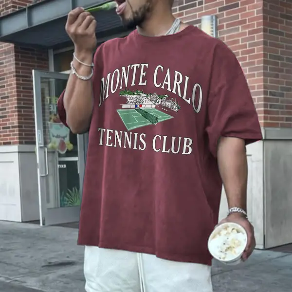 Men's Oversized Vintage Print T-Shirt - Wayrates.com 