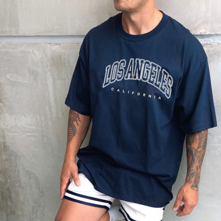 

Men's Oversized Vintage Los Angeles T-Shirt