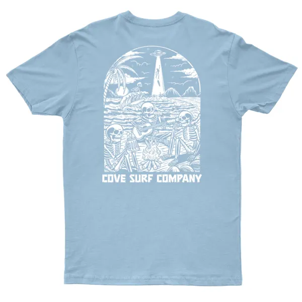 UFO Party Printed Mens Casual Tee - Spiretime.com 