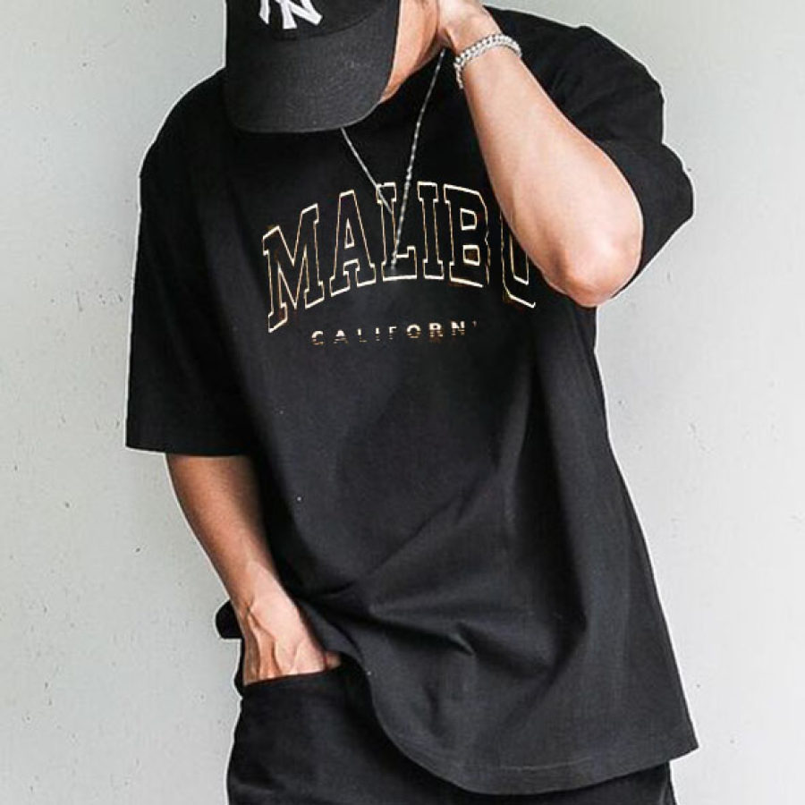 

Men's Vintage Oversized Print T-Shirt