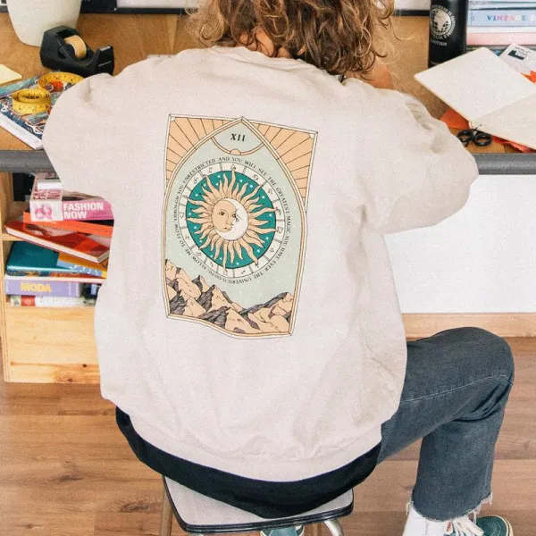 SUN And Moon Unisex Crew Sweatshirt - Albionstyle.com 