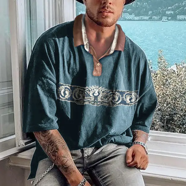 Men's Vintage Surf Polo T-Shirt - Albionstyle.com 