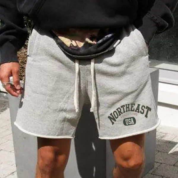 Men's Retro Print Casual Sports Shorts - Ootdyouth.com 