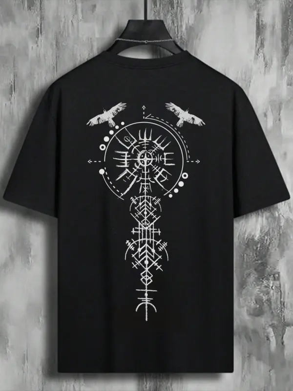 Valkyrie Vintage Spell Raven Totem T-Shirt - Sunshinenice.com 