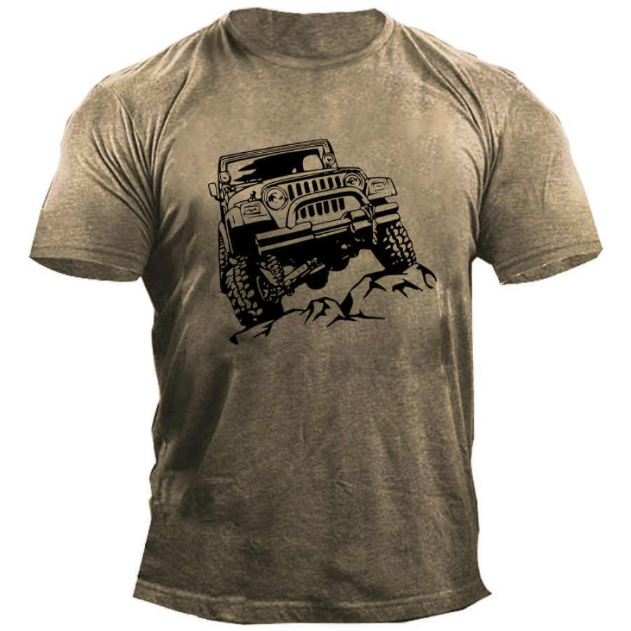 

Men's Jeep Road Travel Cotton Printed T-shirt