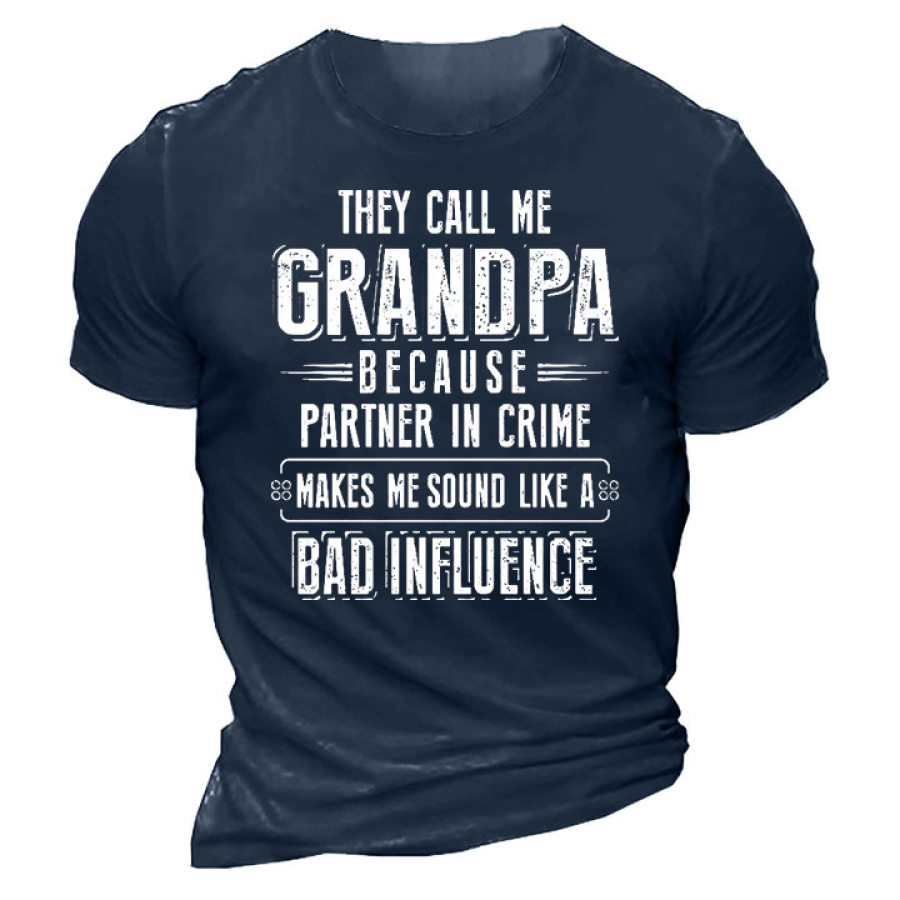 

Grandapa Men's Cotton Short Sleeve Crew Neck Tee