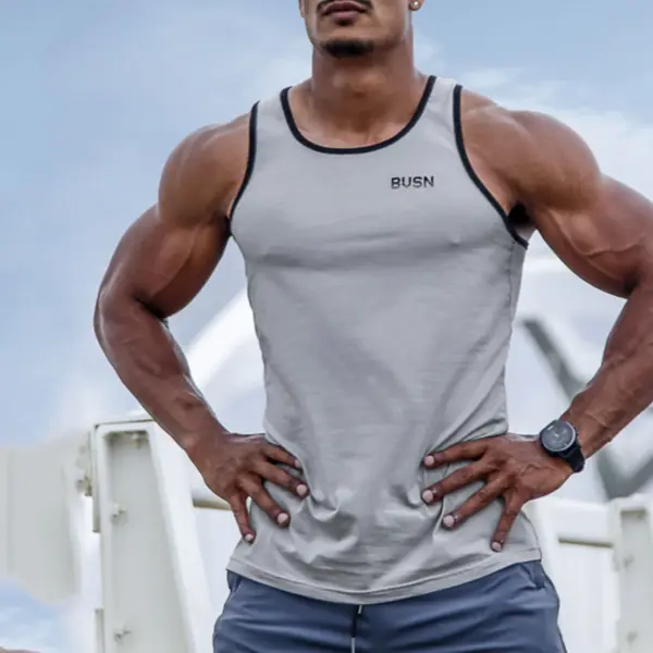 Men's Trendy Printed Casual Tank Top - Menilyshop.com 