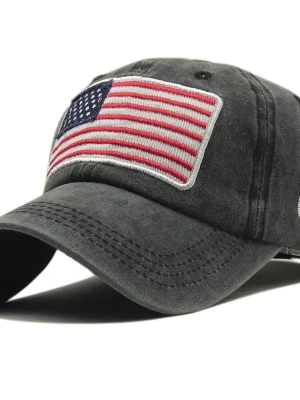 Washed Distressed Letter Baseball Cap - Wantbright.com 