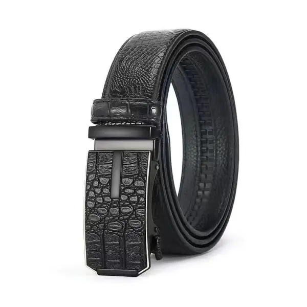 Men's Belt Casual Business Belt Crocodile Texture - Mushope.com 