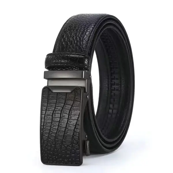 Men's Belt Casual Business Belt Crocodile Texture - Mushope.com 