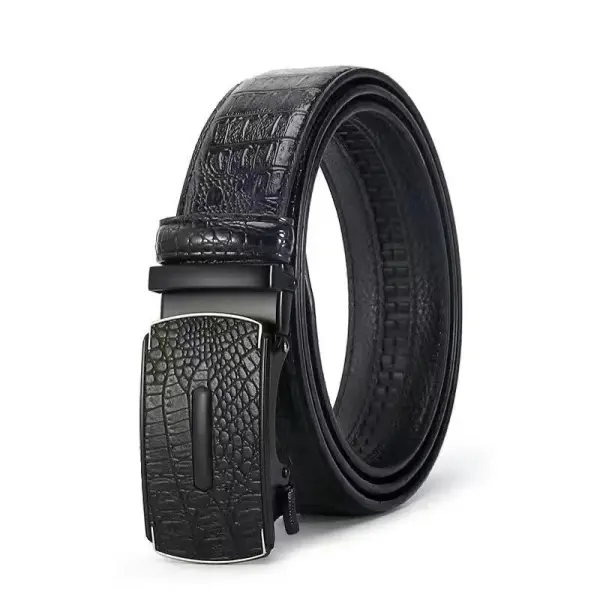 Men's Belt Casual Business Belt Crocodile Texture - Mushope.com 
