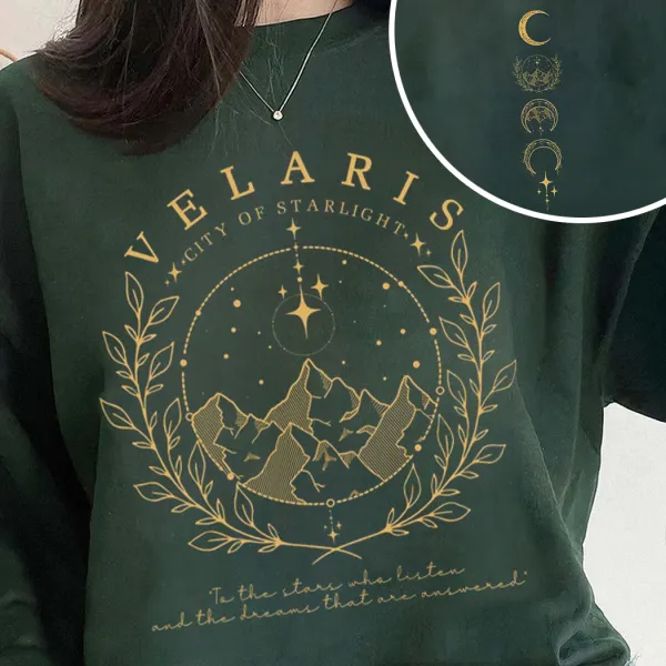 Velaris City Of Starlight Double-sided Sweatshirt - Elementnice.com 