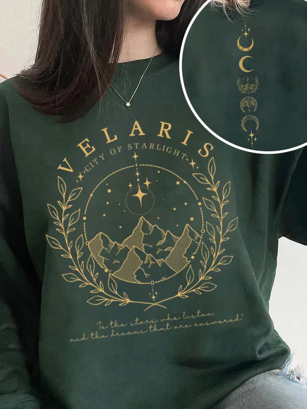 Velaris City Of Starlight Double-sided Sweatshirt - Pragmaace.com 