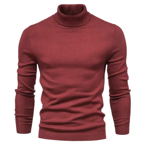 Men's Solid Color Base Pullover - Nicheten.com 