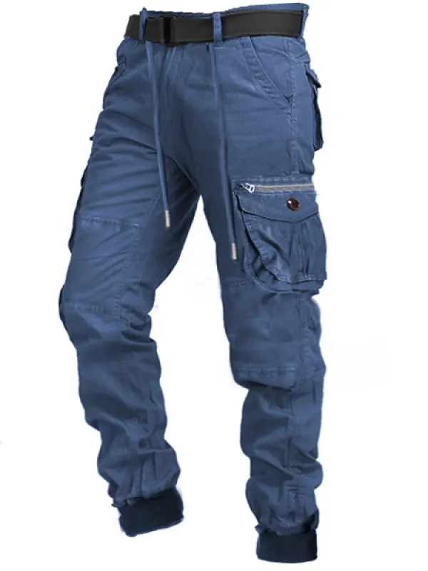 Men's Outdoor Zipper Multi-pocket Combat Casual Tactical Pants - Businesuniontrade.com 