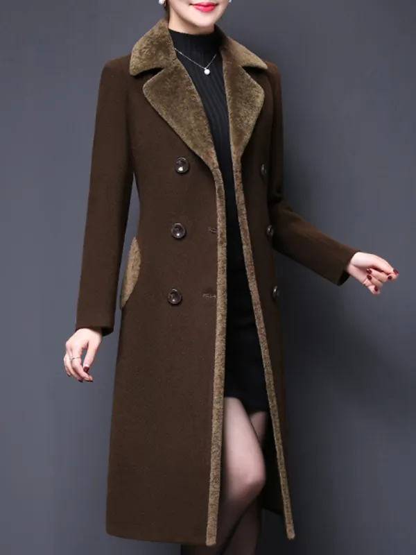 Fall/Winter Elegant Woolen Coat - Buildernice.com 