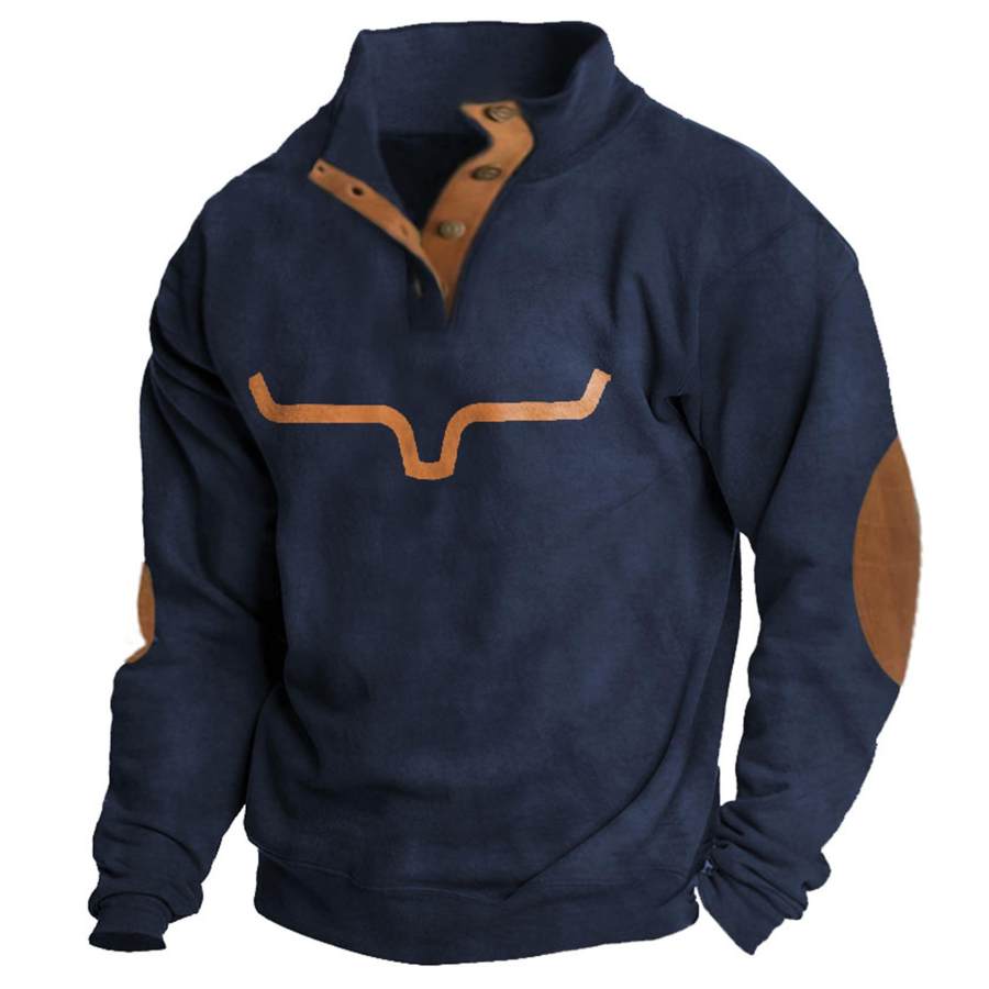 

Men's Western Cowboy Contrasting Sweatshirt