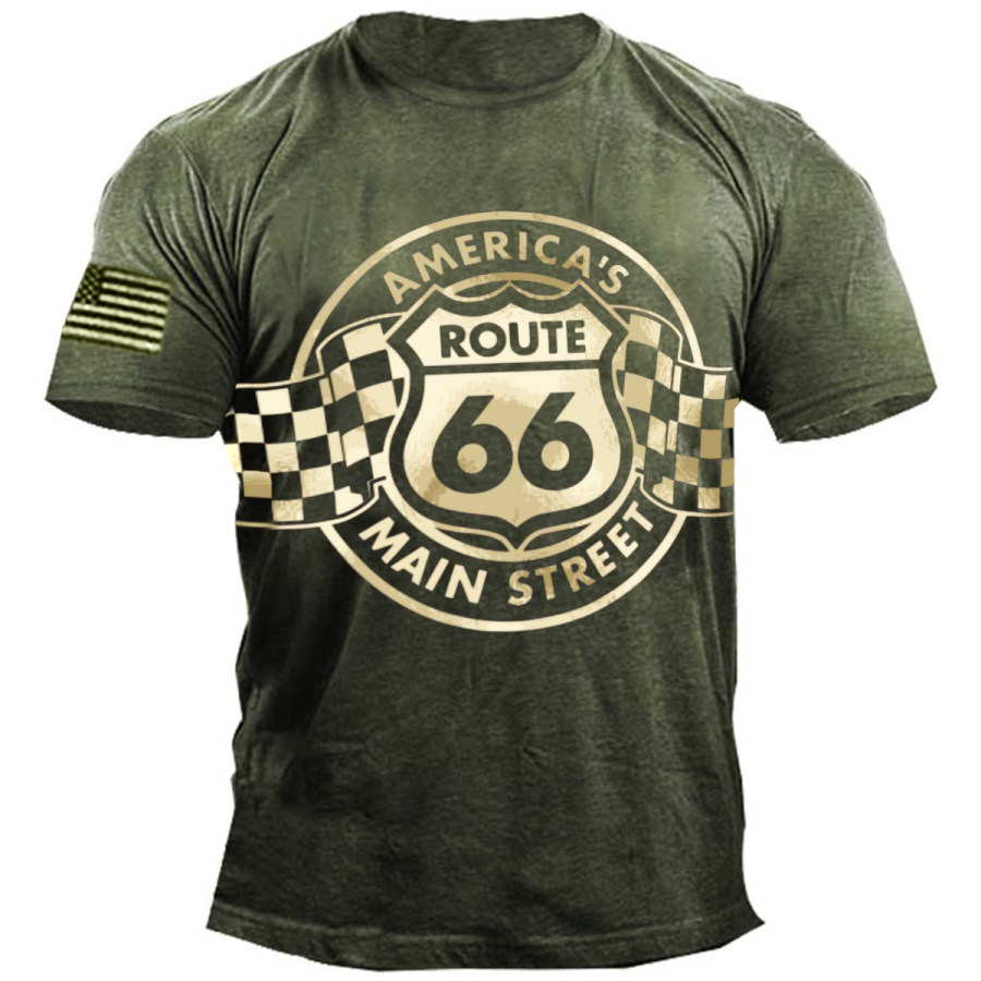 

Men's Vintage Route 66 Short Sleeve T-Shirt