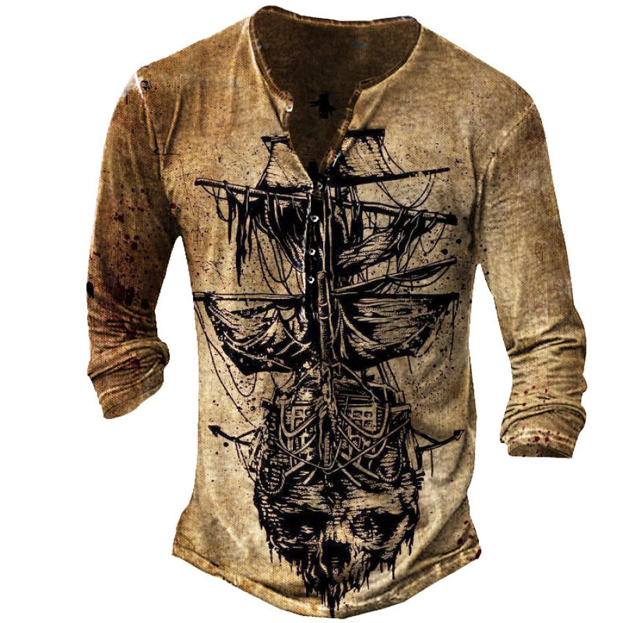 

Pirate Ship Men's Henley Shirt