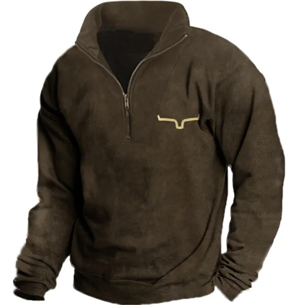 Men's Vintage Yellowstone Long Sleeve Sweatshirt Only $20.89 - Wayrates.com 