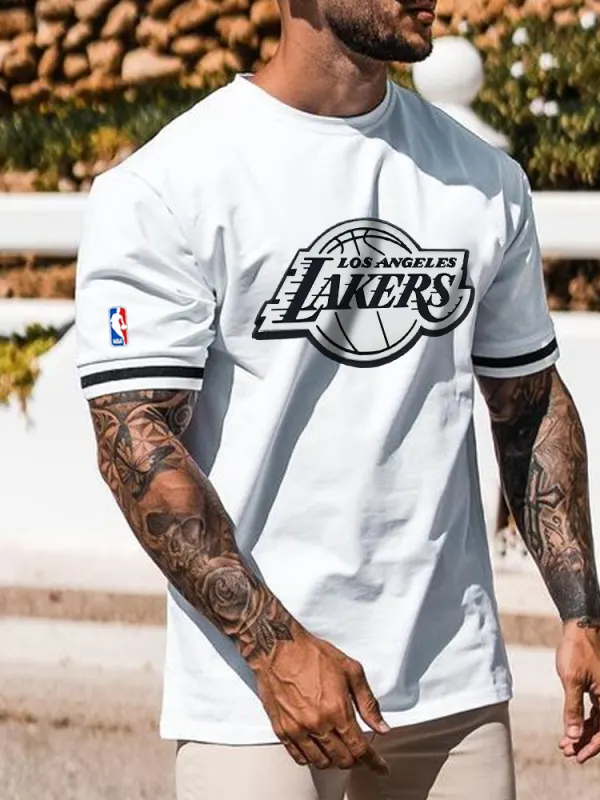 Men's Print Athletic Short Sleeve T-Shirt - Menbarn.com 