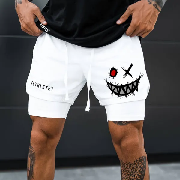 Men's Smiley Shorts Performance Shorts - Spiretime.com 
