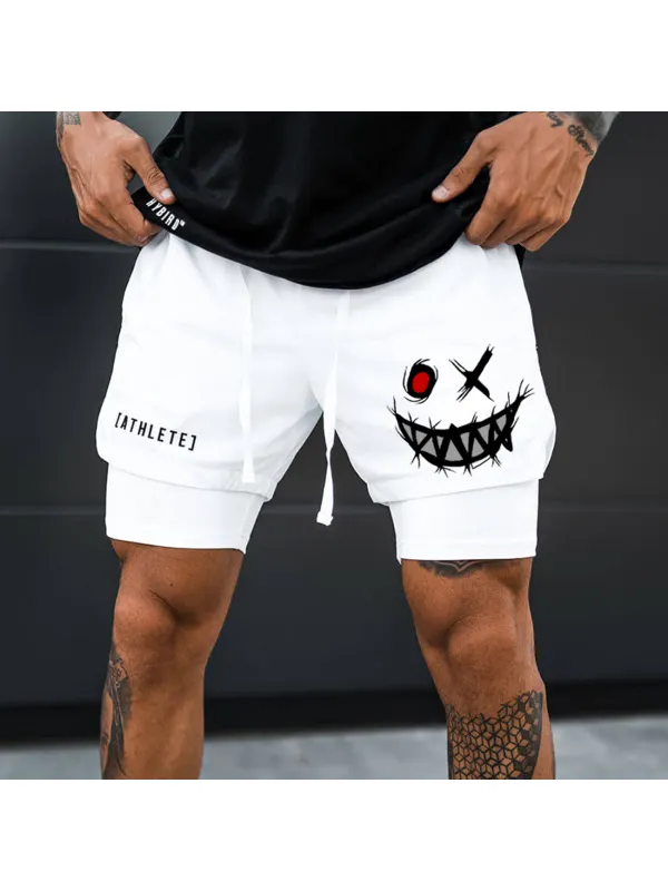 Men's Smiley Shorts Performance Shorts - Anrider.com 