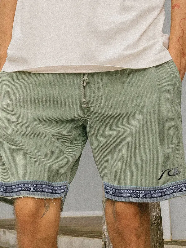 Vintage Corduroy Surf Shorts - Wantbright.com 