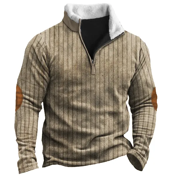 Men's Training Colorblock Lapel Sweatshirt Only $19.89 - Wayrates.com 