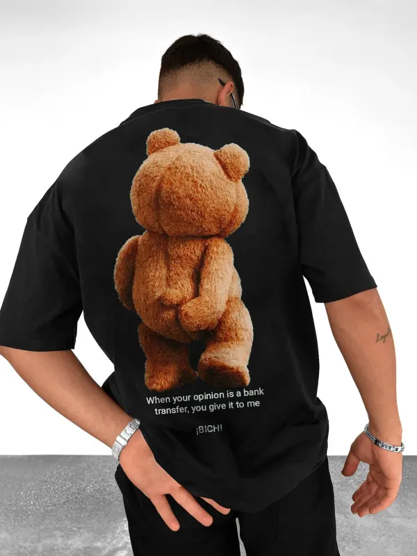 Men's Oversized Fashion Print T-Shirt - Sunshinetip.com 