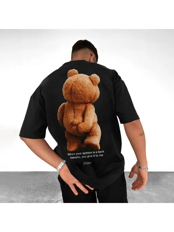 Men's Oversized Fashion Print T-Shirt - Spiretime.com 
