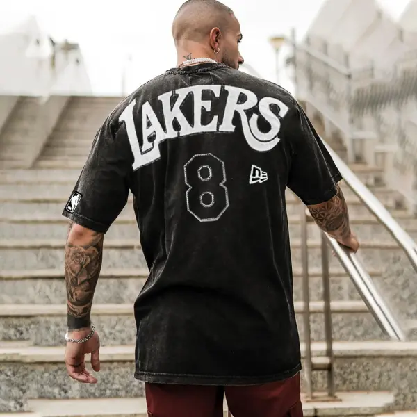 Men's Los Angeles Lakers NO.8 NBA T-Shirt - Ootdyouth.com 