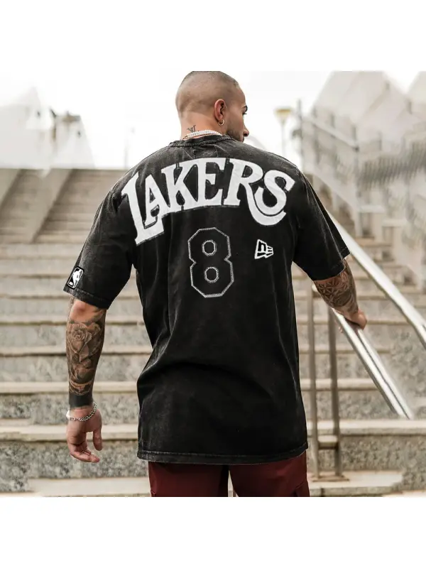 Men's Los Angeles Lakers NO.8 NBA T-Shirt - Timetomy.com 