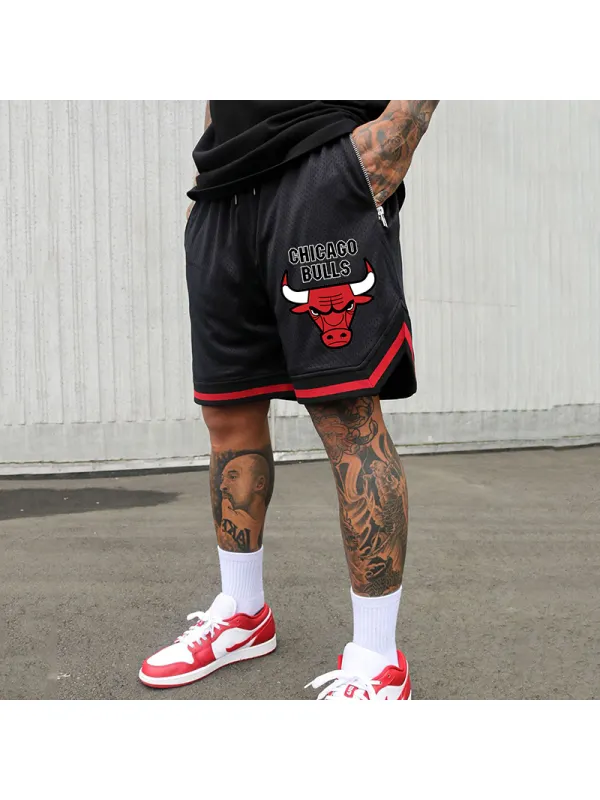 Printed Lace-up Basketball Training Shorts - Ootdmw.com 