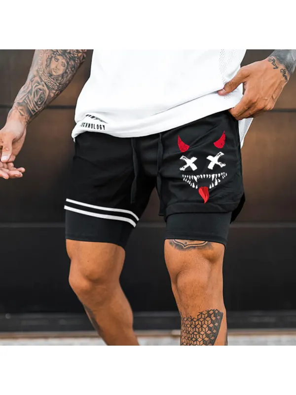 Men's Smiley Shorts Performance Shorts - Anrider.com 