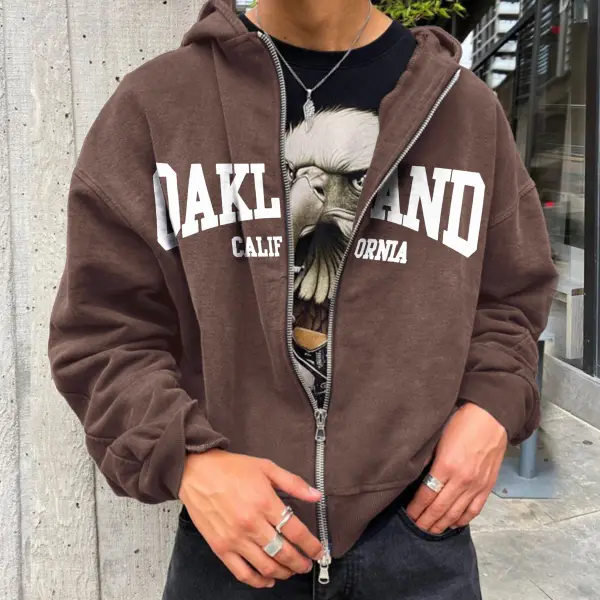 Retro Men's MALIBU Zip Hoodie Jacket - Trisunshine.com 