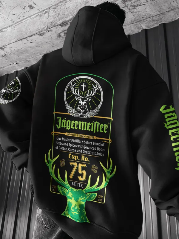 Oversized Men's Print Hoodie 
