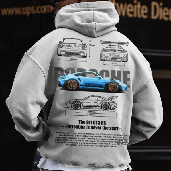 Oversize Porsche 911 GT3 RS Hoodie - Cotosen.com