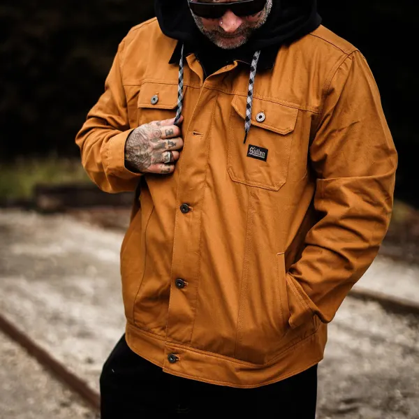 Survivalist Duck Canvas Work Hooded Jacket - Trisunshine.com 