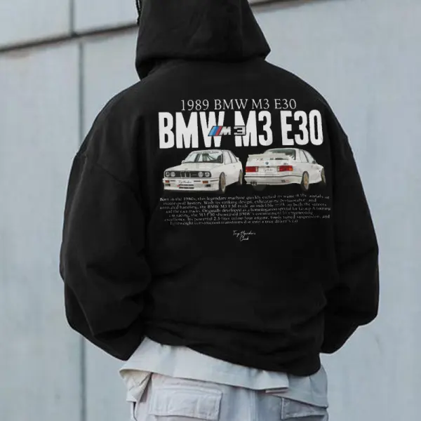 Men's Oversized BMW M3 E30 Hoodie - Spiretime.com 