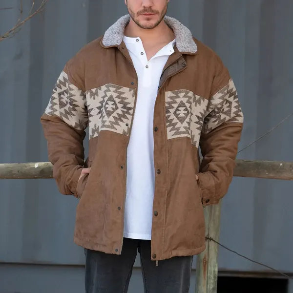 Retro Ethnic Outdoor Men's Jacket - Trisunshine.com 