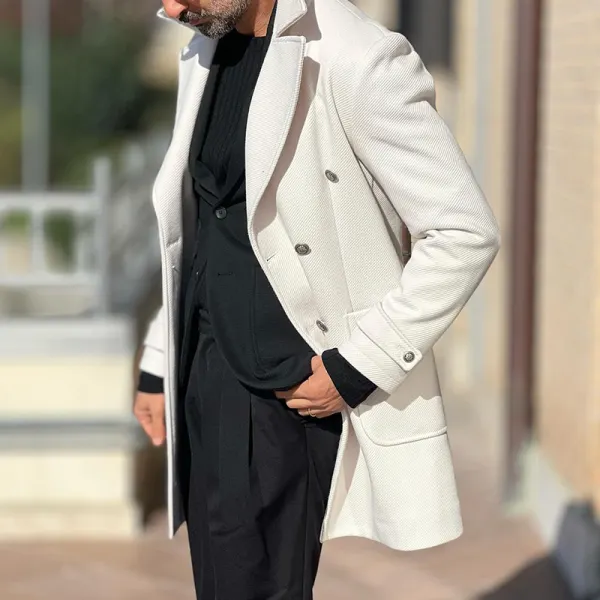 Street Casual Solid Color Lapel Coat - Trisunshine.com 