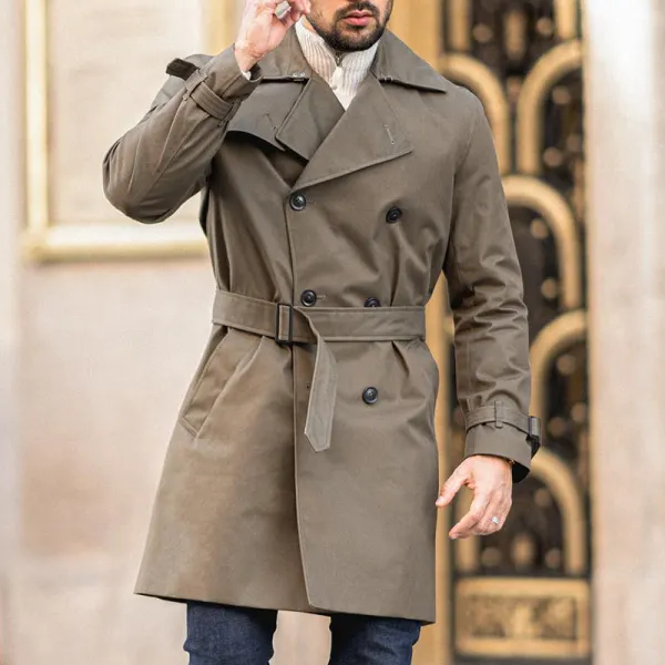 Men's Solid Color Buttoned Coat - Trisunshine.com 