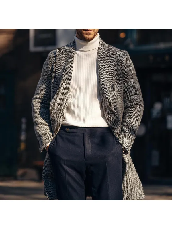 Men's Street Casual Lapel Coat - Ootdmw.com 
