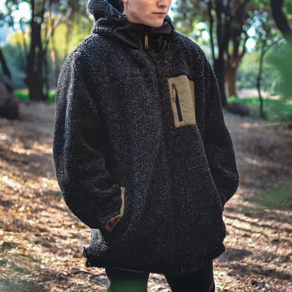 Men's Retro Casual Hooded Jacket - Sunhopebloom.com 