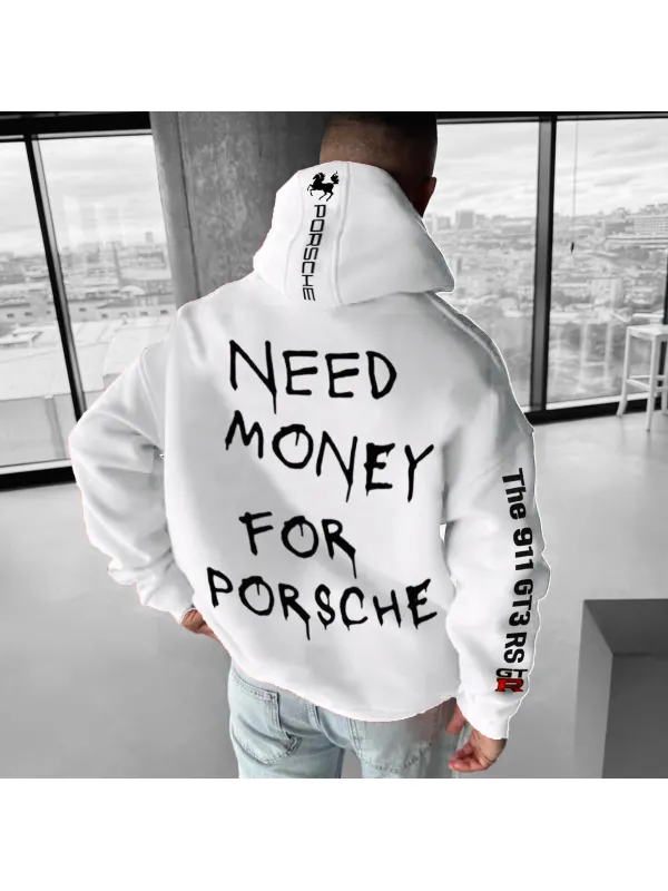 Unisex “Need Money For Porsche” Hoodie - Valiantlive.com 