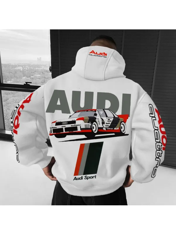 Unisex Oversized AUDI Racing Streetwear Hoodie - Anrider.com 