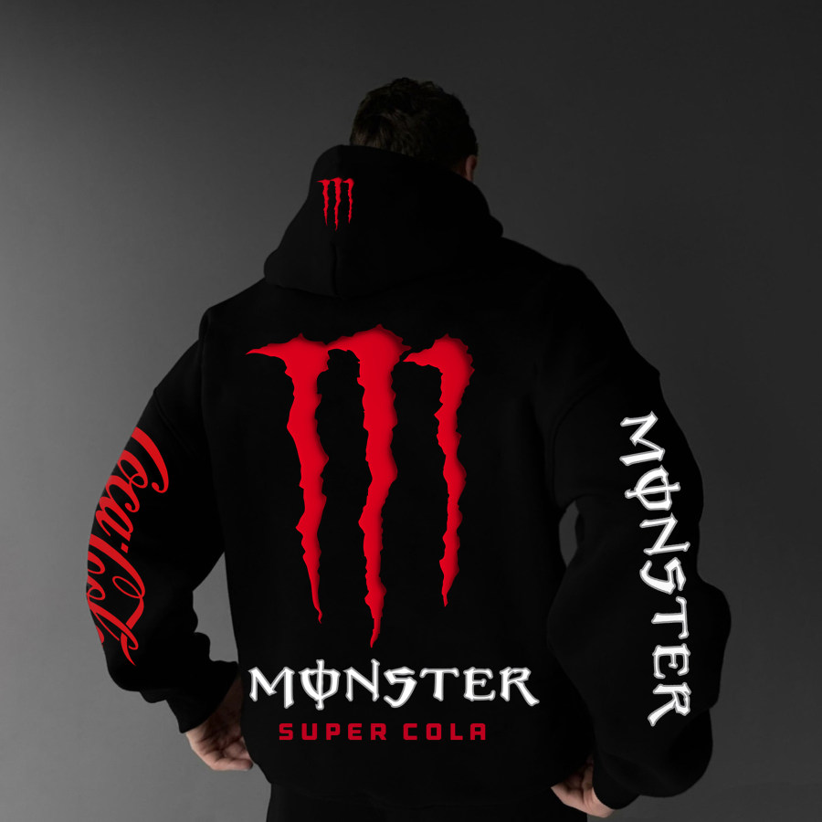 

Oversize Monster Energy Drink Print Hoodie