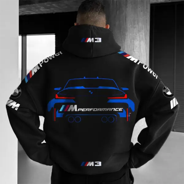 Oversized BMW Hoodie Car Graphic Hoodie - Cotosen.com