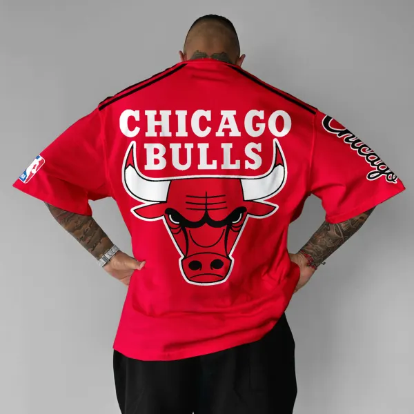 Oversized Street Style Basketball Print T-shirt - Trisunshine.com 